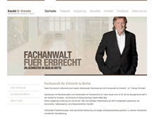 Tablet Screenshot of kanzlei-dr-schreiter.de